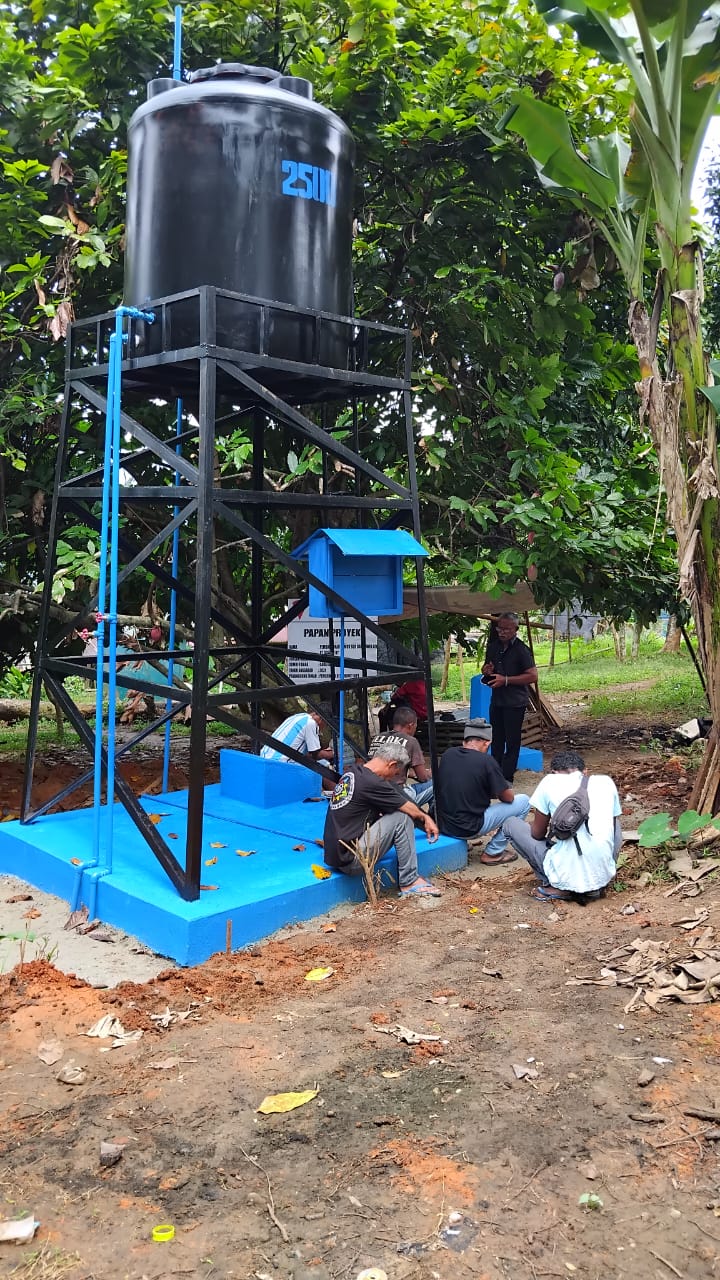 Pembangunan Sumur Bor RT.001-RW.02 (Doa Syukur akhir Kerja)